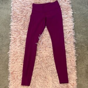 Lululemon Athletica Magenta Leggings